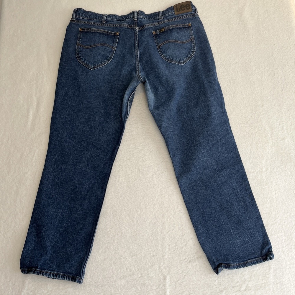 VTG Lee Jeans Relaxed Fit Mens 42x30 Blue Denim Pants Casual - Picture 4 of 15